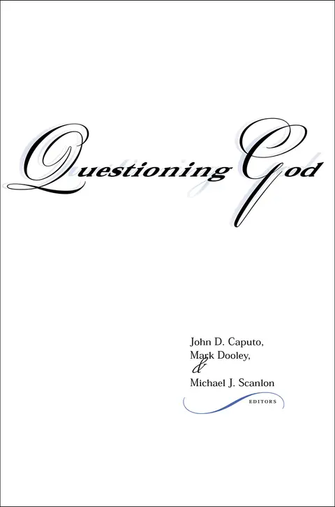 Cover of Questioning God