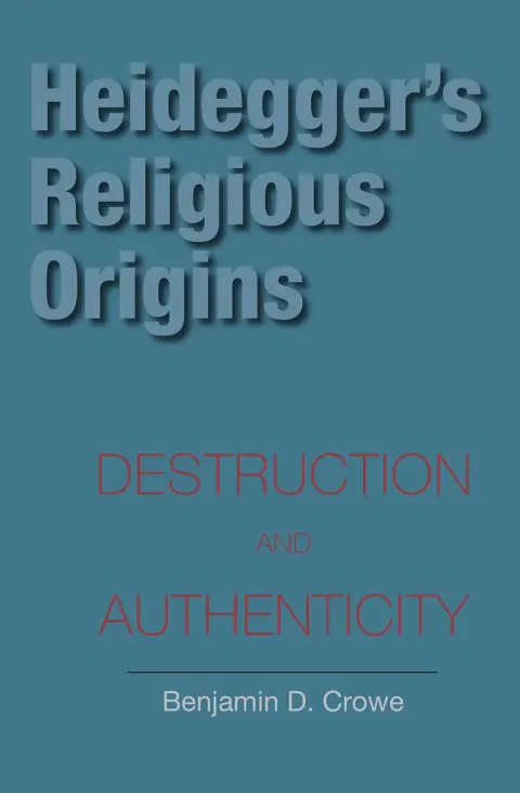 Cover of Heidegger's Religious Origins