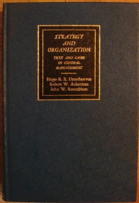 Cover of Strategy and organization