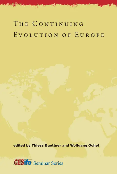 Cover of The Continuing Evolution of Europe