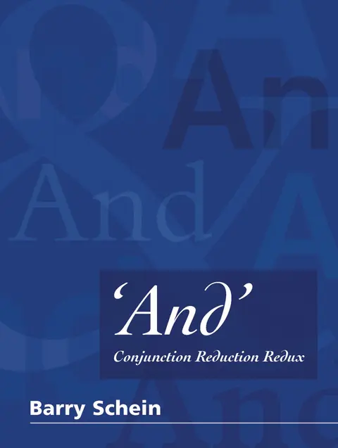 Cover of `And` – Conjunction Reduction Redux