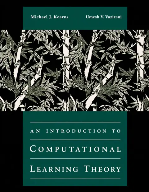 Cover of An introduction to computational learning theory