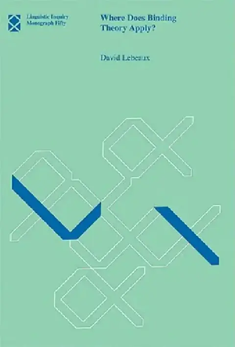 Cover of Where Does Binding Theory Apply?