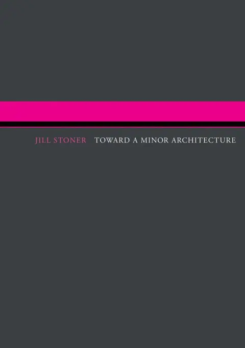 Cover of Toward a Minor Architecture