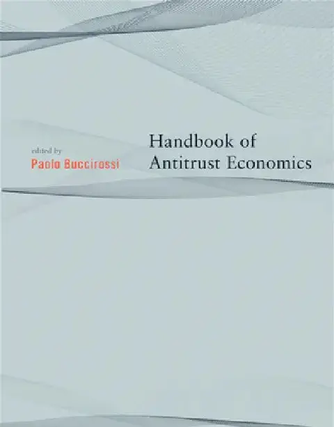Cover of Handbook of Antitrust Economics