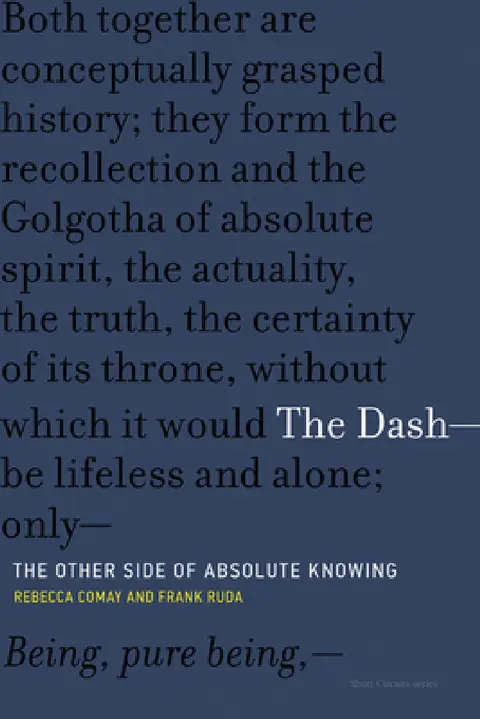 Cover of The Dash-The Other Side of Absolute Knowing