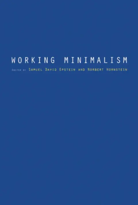 Cover of Working Minimalism