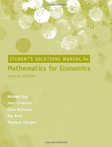 Cover of Mathematics for Economics