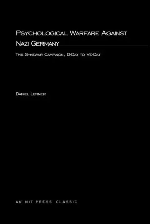Cover of Psychological Warfare Against Nazi Germany