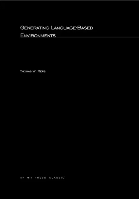 Cover of Generating Language Based Envoronments