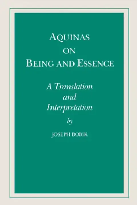 Cover of Aquinas on Being and Essence