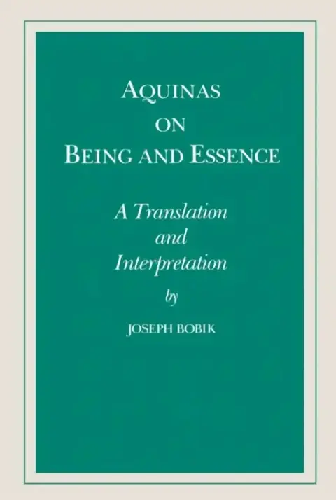 Cover of Aquinas on Being and Essence