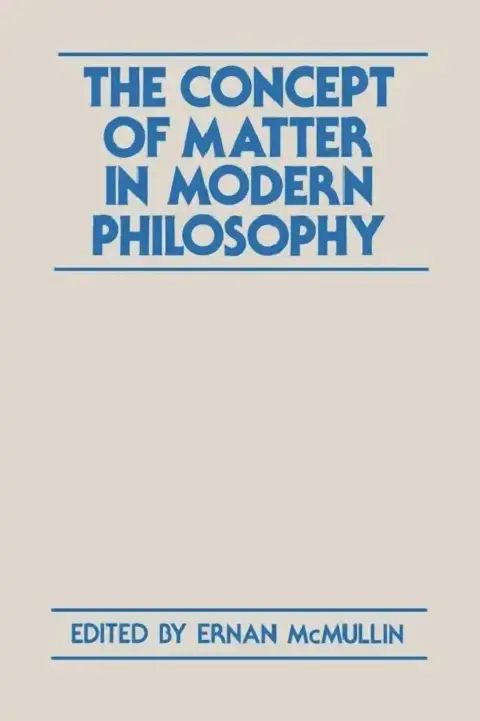 Cover of The Concept of Matter in Modern Philosophy