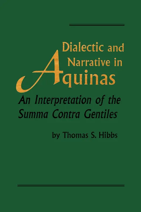 Cover of Dialectic and Narrative in Aquinas