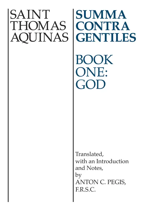 Cover of Summa Contra Gentiles