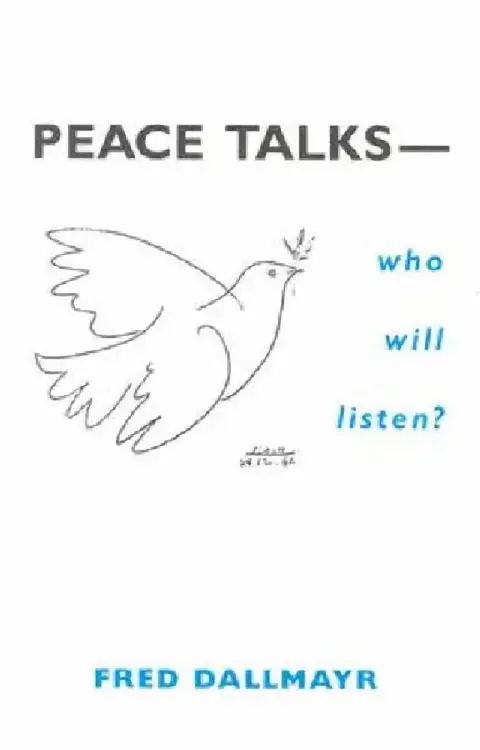 Cover of Peace Talks--Who Will Listen?