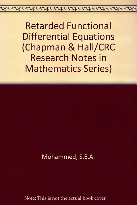 Cover of Retarded Functional Differential Equations