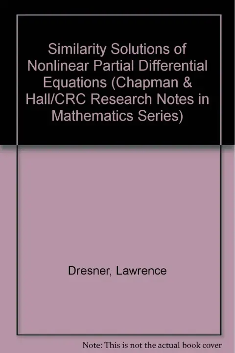 Cover of Similarity Solutions of Nonlinear Partial Differential Equations