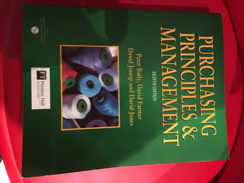 Cover of Purchasing Priniciples and Management