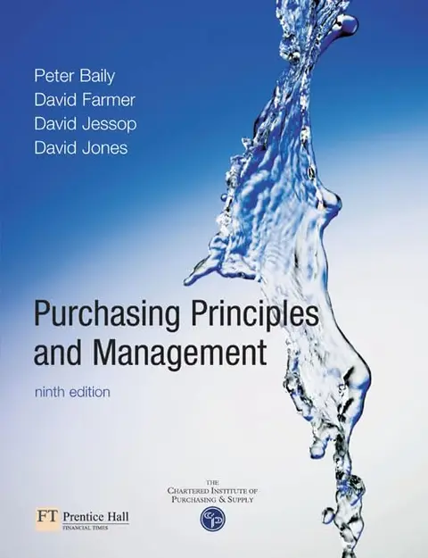 Cover of Purchasing, Principles and Management