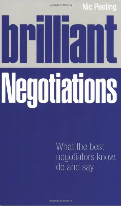 Cover of Brilliant Negotiations