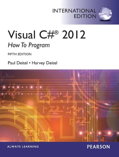 Cover of Visual C# 2012 How to Program, International Edition