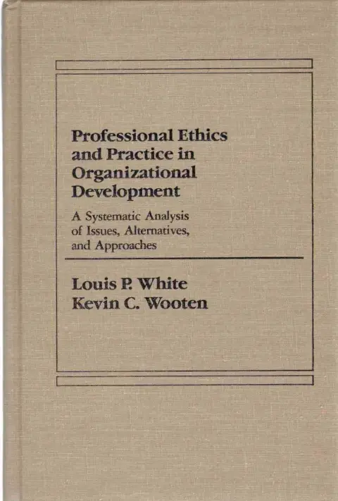 Cover of Professional Ethics and Practice in Organizational Development