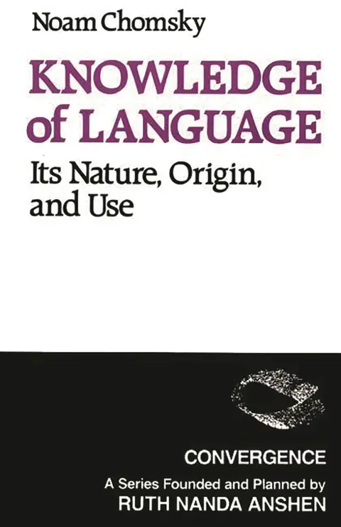 Cover of Knowledge of Language