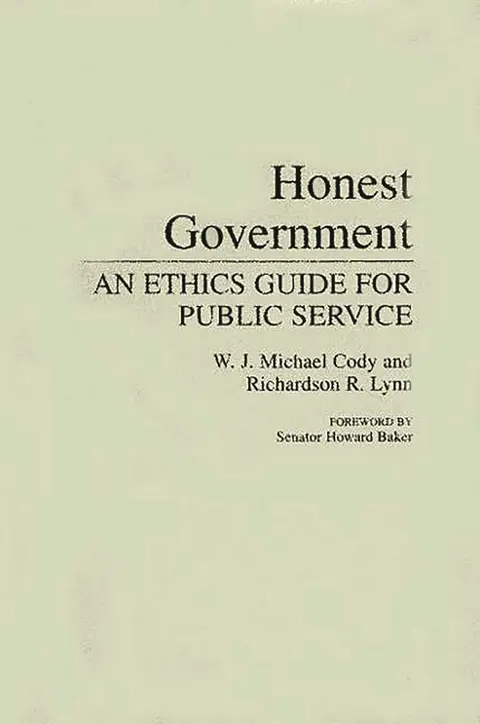 Cover of Honest Government