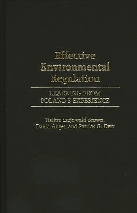 Cover of Effective Environmental Regulation