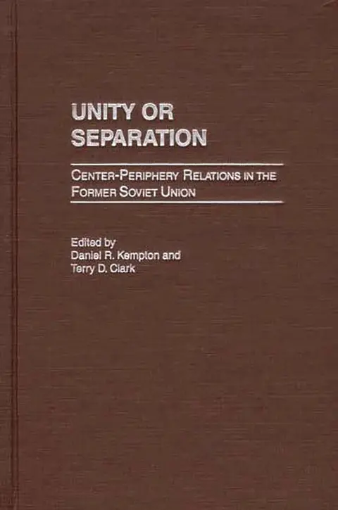 Cover of Unity or Separation