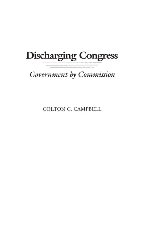 Cover of Discharging Congress