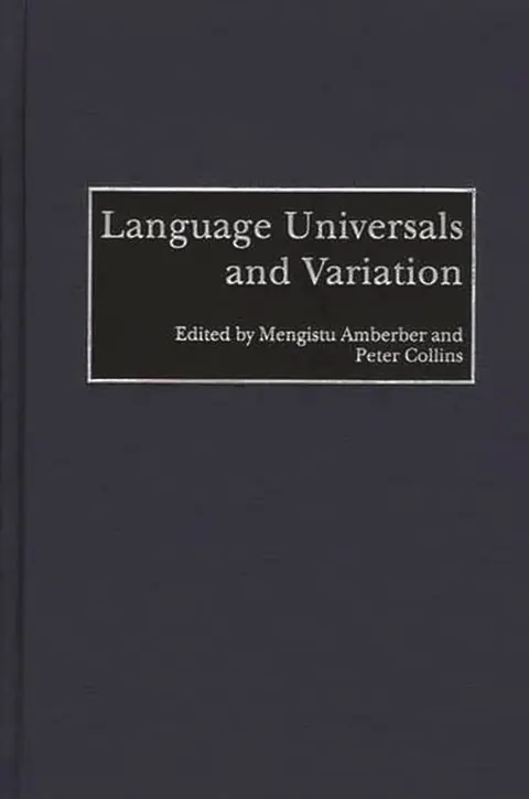 Cover of Language Universals and Variation