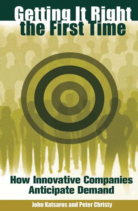 Cover of Getting It Right the First Time