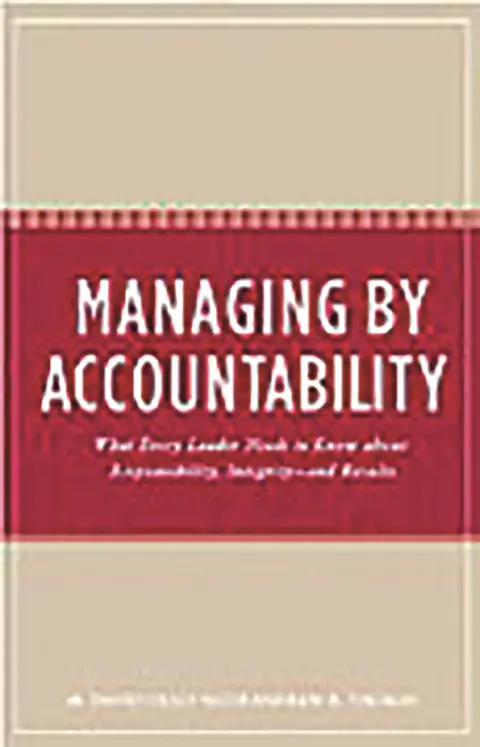 Cover of Managing by Accountability