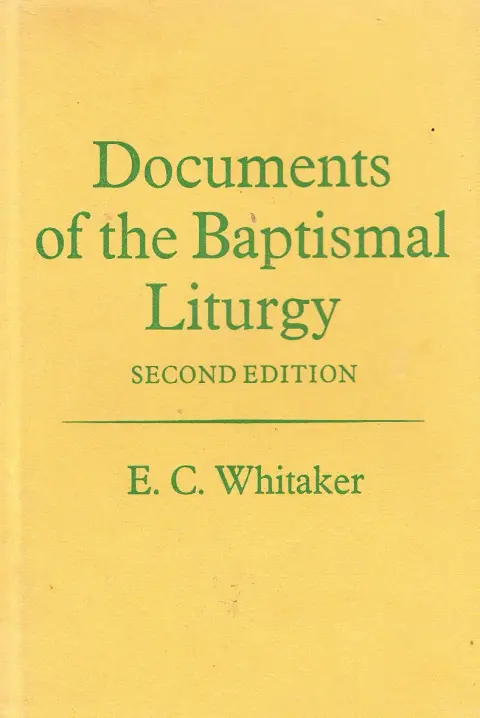 Cover of Documents of the Baptismal Liturgy