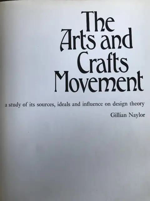 Cover of Arts and Crafts Movement