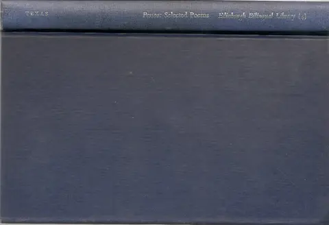 Cover of Selected poems