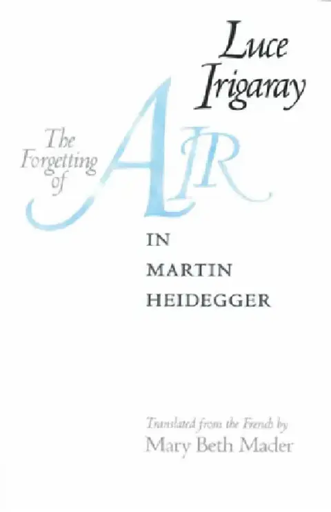 Cover of The Forgetting of Air in Martin Heidegger