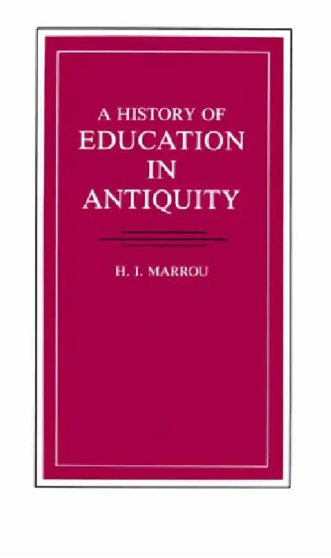 Cover of A History of Education in Antiquity
