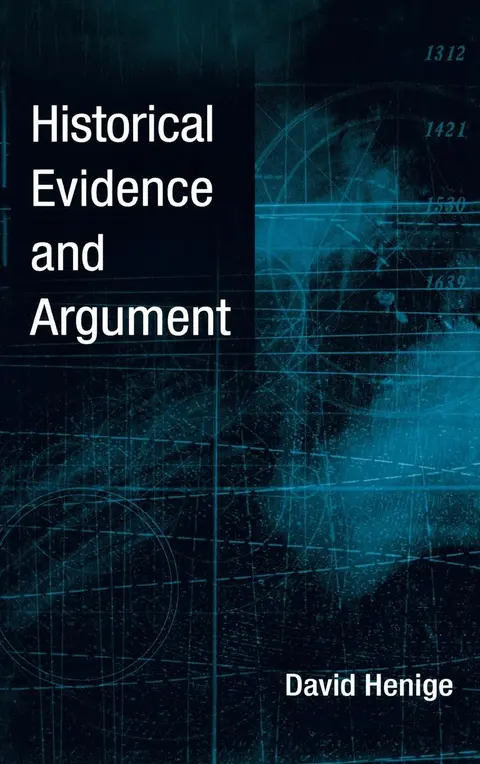 Cover of Historical Evidence and Argument