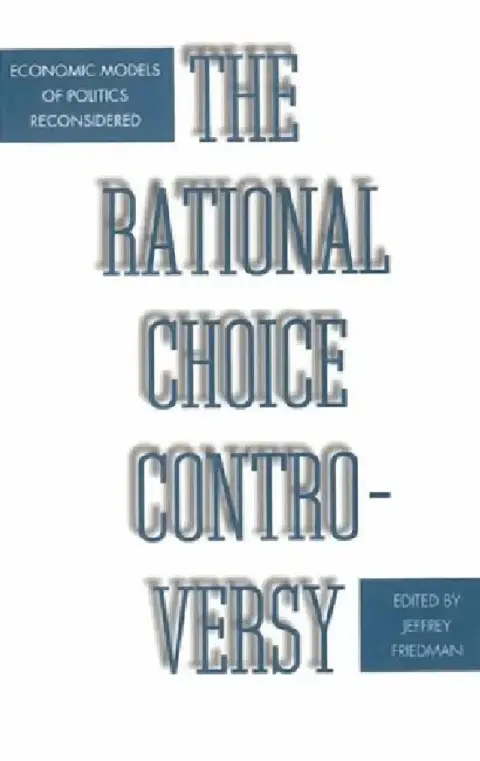 Cover of The Rational Choice Controversy