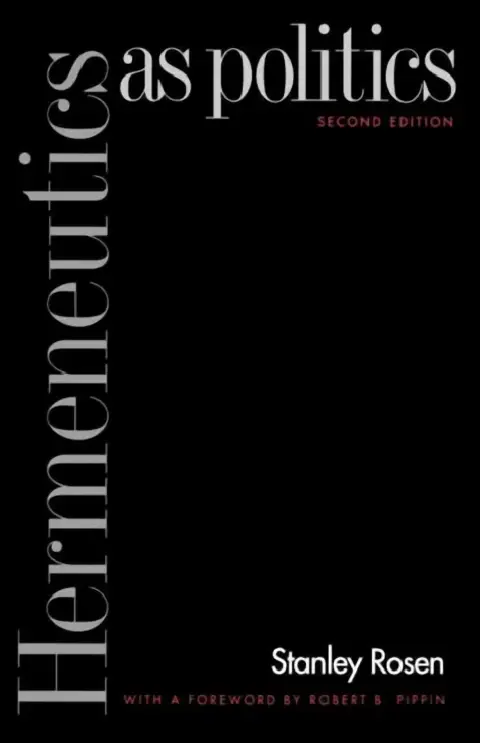 Cover of Hermeneutics as Politics