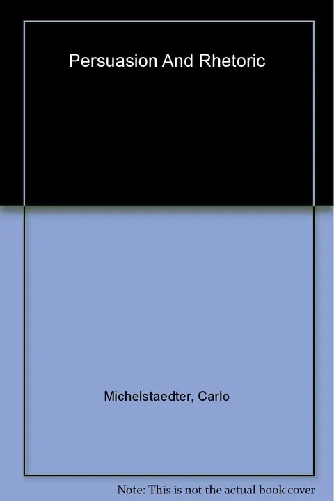 Cover of Persuasion and Rhetoric