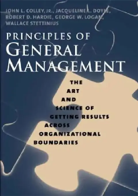 Cover of Principles of General Management