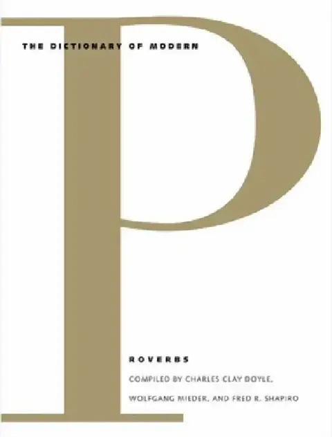 Cover of Dictionary of Modern Proverbs