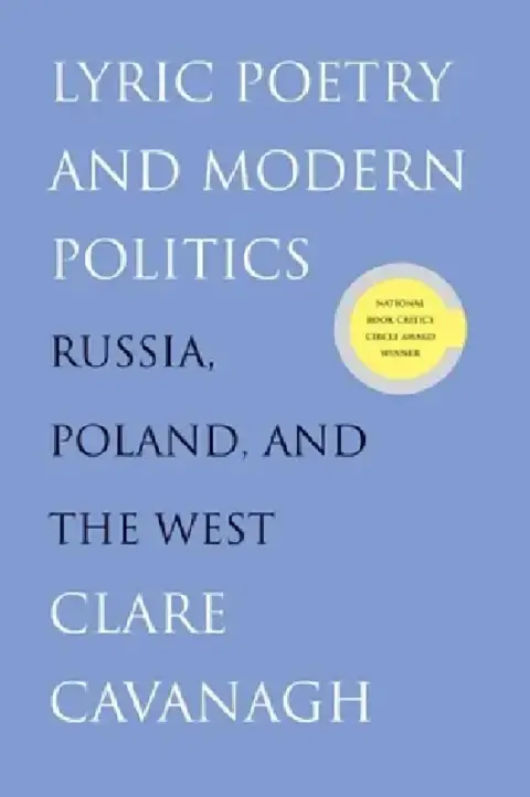 Cover of Lyric Poetry and Modern Politics