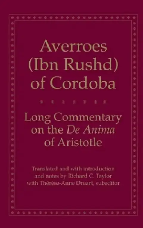 Cover of Long Commentary on the de Anima of Aristotle