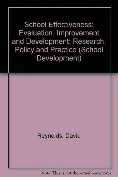Cover of School Effectiveness