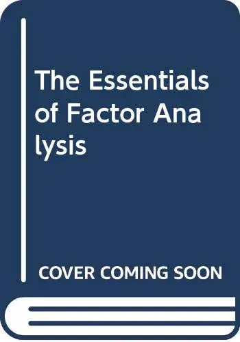 Cover of The Essentials of Factor Analysis
